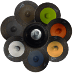 Quick Change Sanding Discs, Type 3 Roll-on Hub (50/bag for 2", 25/bag for 3")