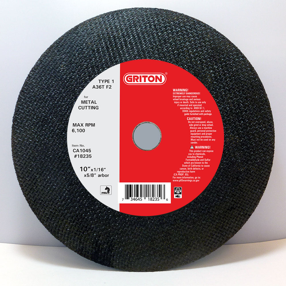 CA1045 10"x1/16"x5/8" T1, for Metal Cutting (10/pack) - Image 1