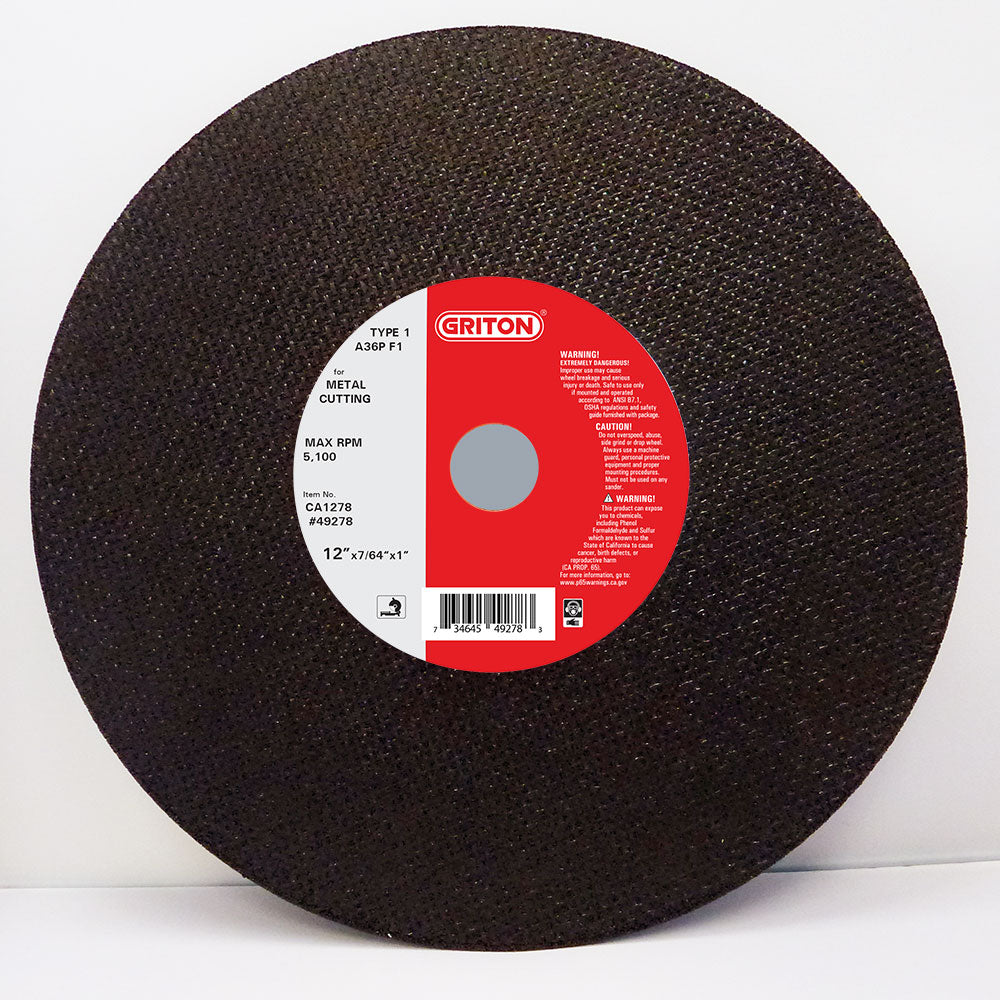 CA1278 12"x7/64"x1" T1, for Metal Cutting (10/pack) - Image 1
