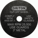 3"x1/32"x3/8" T1, para corte de metal (10 piezas por paquete)