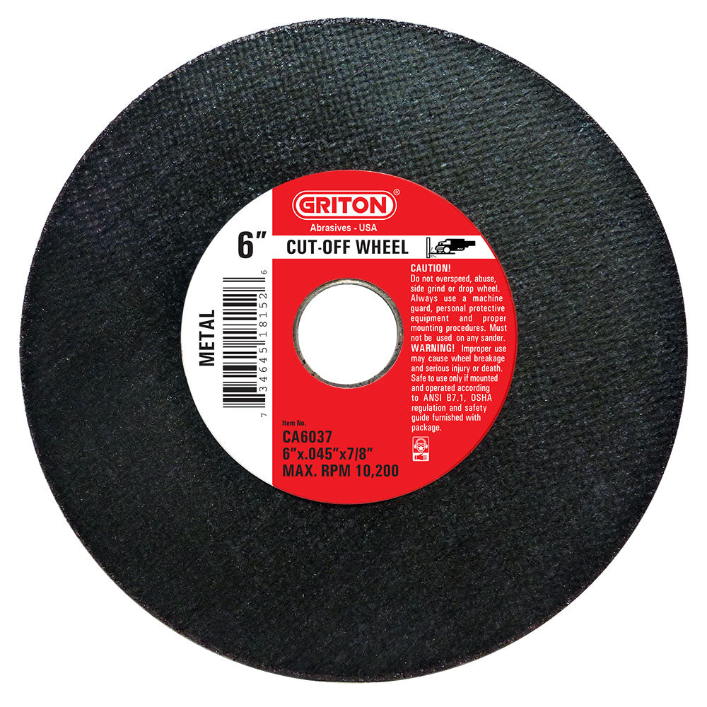 CA6037N 6"x.045"x7/8" For Metal Cutting (10/pack) - Image 1