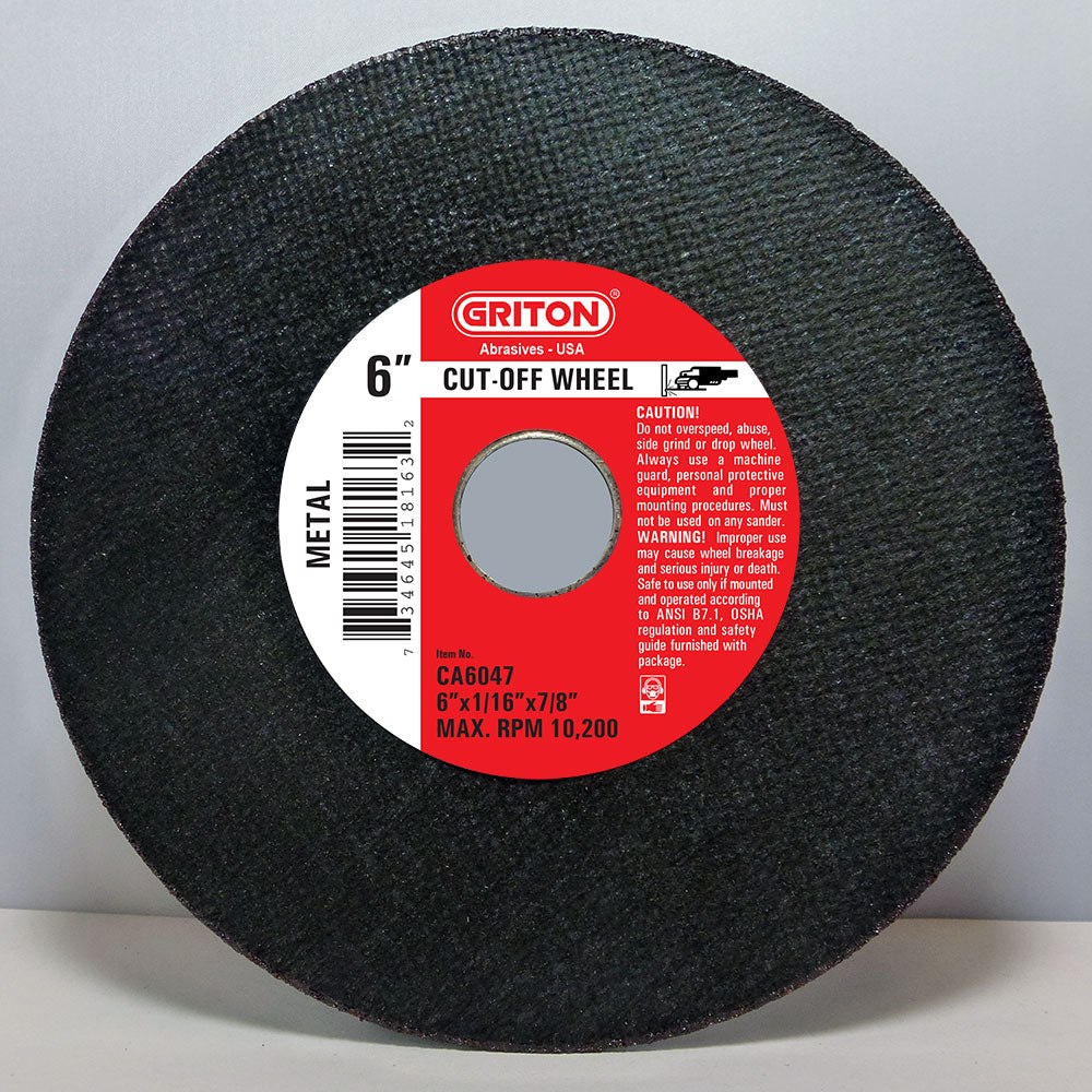 CA6047 6"x1/16"x7/8" For Metal Cutting (10/pack) - Image 1