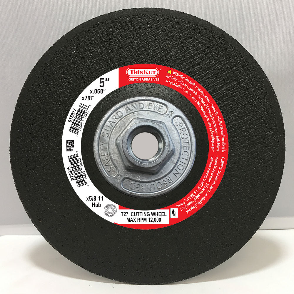 DT5025 5"x .060"x 5/8-11 T-27 METAL Cutting (10/pack) - Image 1