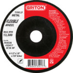 4.5"x1/8"x7/8" T27 Flexible Grinding Wheel, Grit 36 (10/pack)