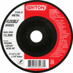 4.5"x1/8"x7/8" T27 Flexible Grinding Wheel, Grit 60 (10/pack)