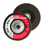 4-1/2" X 5/8-11, T-27 Flap Discs w/Hub, Grit 40, 60, 80, 120 (10/pack)